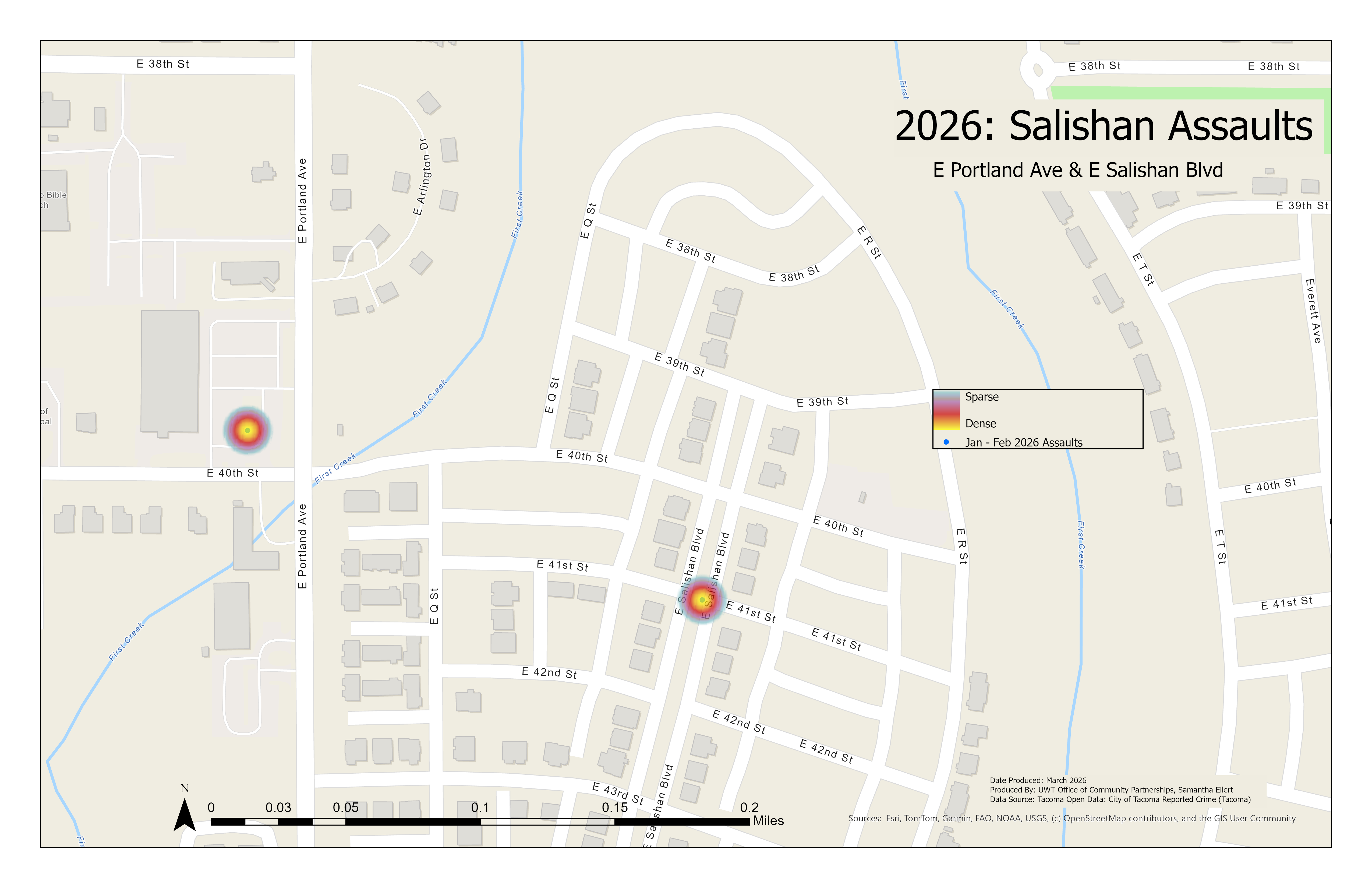 2026 Salishan Assaults - Portland Ave & Salishan Blvd (January - February)